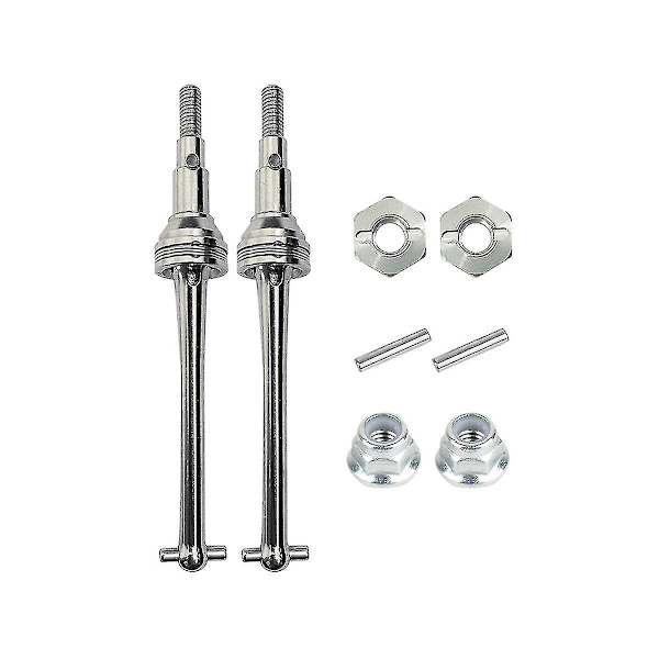 Metal Front Drive Shaft CVD ja 12mm Wheel Hex MJX Hyper Go H16 16207 16208 16209 16210 1/16 RC Car Upgrade Parts