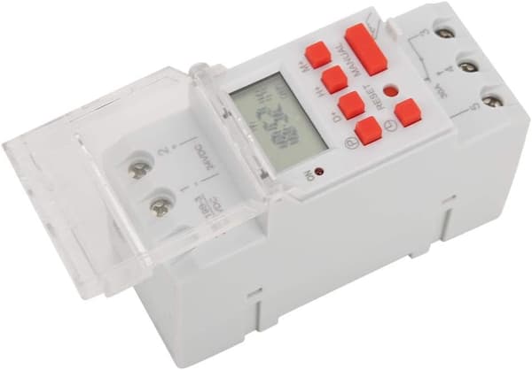 24V 30A Veckovis 12/24h Timerbrytare LCD På/Av Programmerbar Kontroll Tidsrelä, Timer