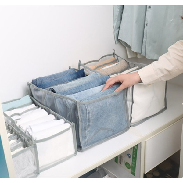 Åndbar Mesh Tøjopbevaringsboks Jeans, Undertøj, Garderobe