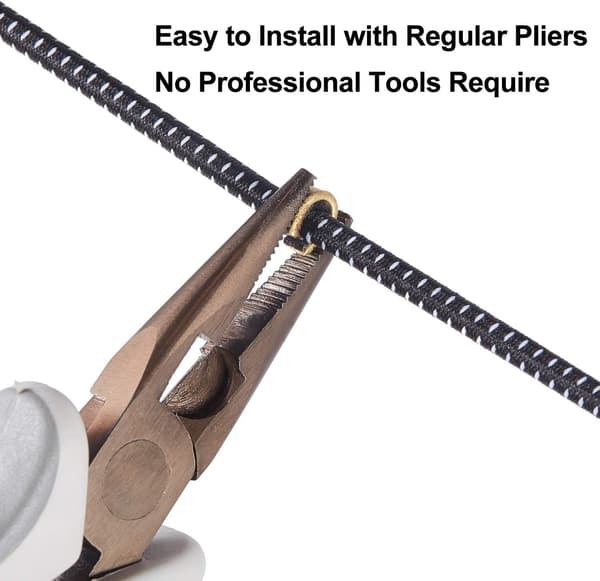 20 Stykker Nock Points Clips Ankerpunkter Reb Buesnor Loop