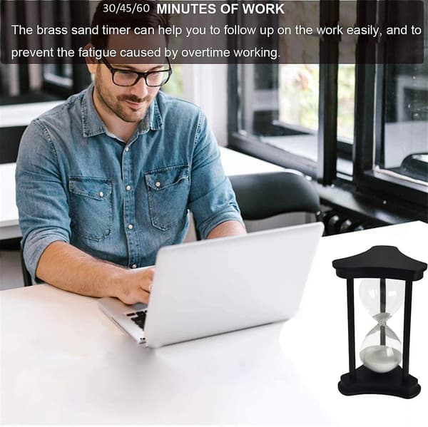 Hvidt timeglas til 30 minutter Sandglas Timer 30 minutter Skoledekoration Ornament Sand Timer Uret