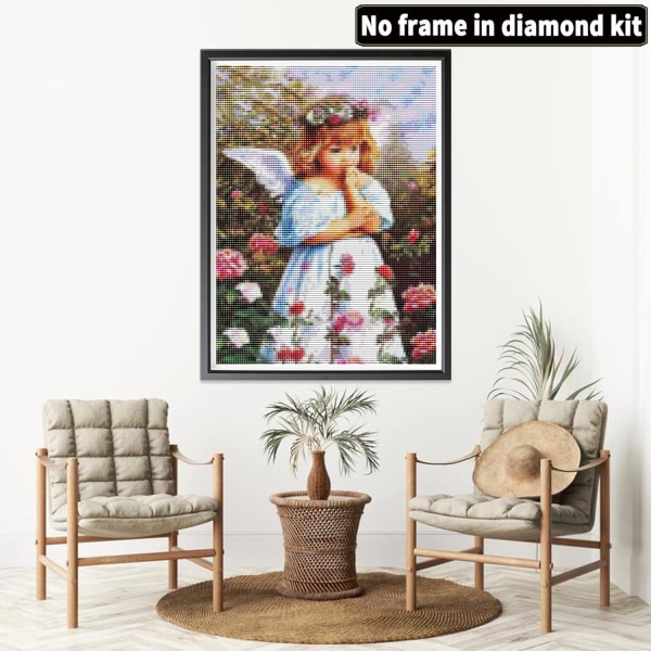 Gör-det-själv 5D- diamond painting 30x40 cm Komplett änglaflicka, diamant