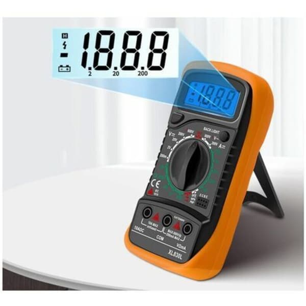 LCD Digital Multimeter, Høj Kvalitet Voltmeter Amperemåler Ohmmeter,