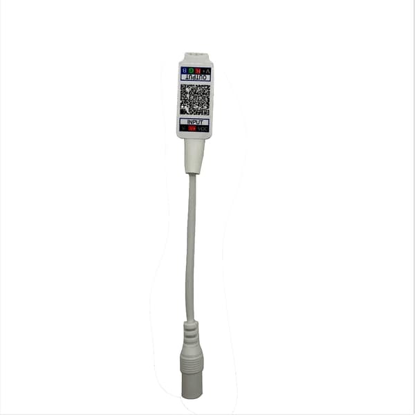 Mini Bluetooth RGB-controller DC 5V 12V 24V Musik BT Smart App Strip Light Controller til RGB LED-strip (Mini DC Bluetooth Hvid)