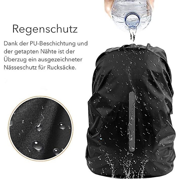 Ryggsäcksregnskydd med reflexremsor vattentätt regnskydd skolväska reflexryggsäcksskydd reflexryggsäcksskydd