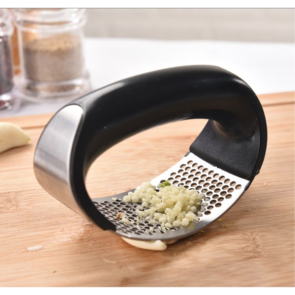 Stainless steel garlic press, easy to clean