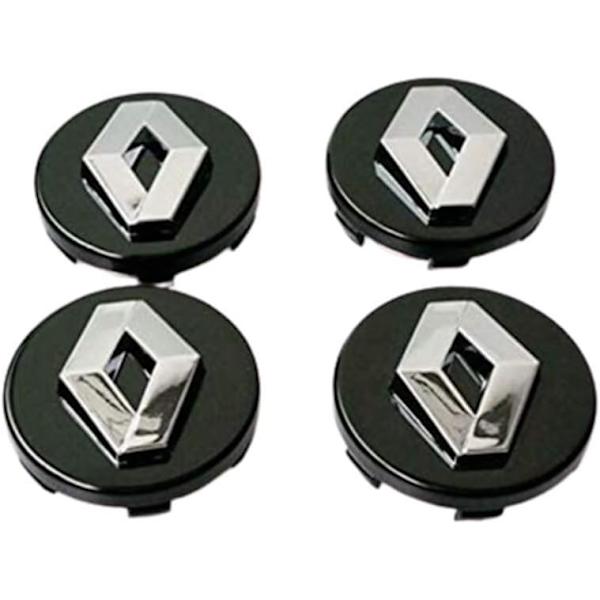 4 stk. 57mm Bil Alufælg Center Hub Caps Logo Badge til Koleos