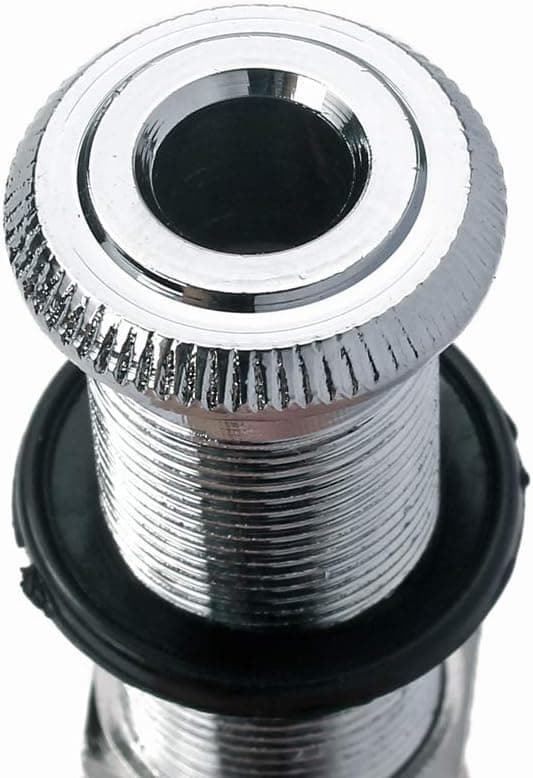 Elektrisk gitarrbas 6,35 mm jackutgång - krom