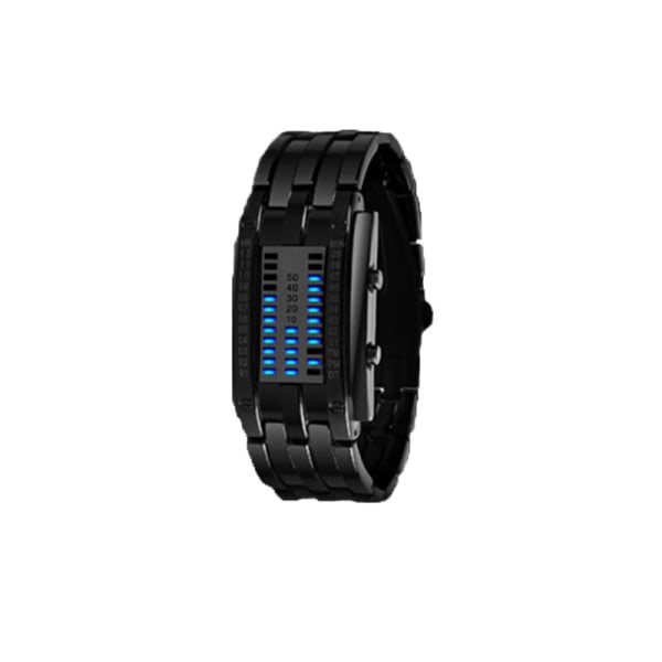 Steel Blue Luminous LED Electronic Display Watch (svart) (Dam)