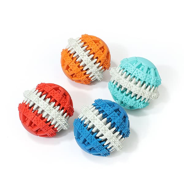 Blå Hundleksak Boll, Hundlekboll, Hundtuggboll Gummi Ren