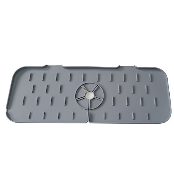 1 stk grå vandhane-splash pad absorberende pad vask anti-spild pad