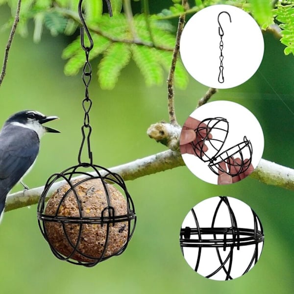 Diameter: 7 cm - 4 matare - för fettbollar - med S-krok