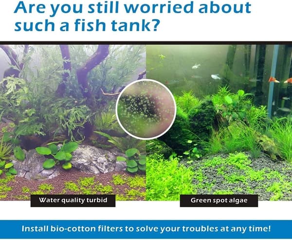 Akvariumfilter, Dobbelt Under Vand Intern Svampfilter (M)