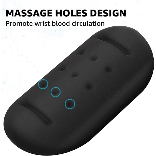 Massagehål Handledsstöd för Mus, Svart