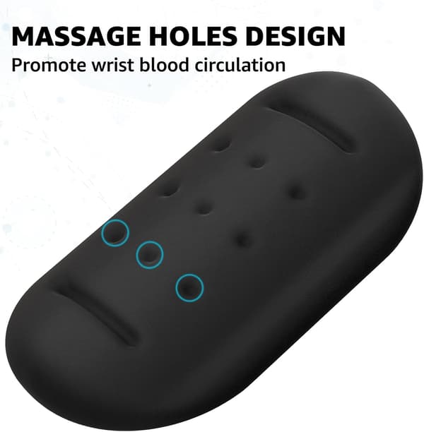 Massagehuller Håndledsstøtte til Mus, Sort