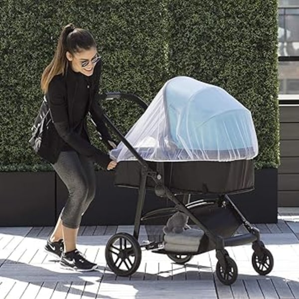 (Vit) Myggnät för barnvagn - 1 förpackning Hållbart myggnät