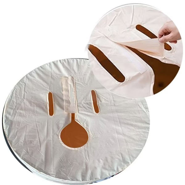 1 stk (Hvit, 70 cm) Kreativ sammenleggbar badebøttelokk for voksne