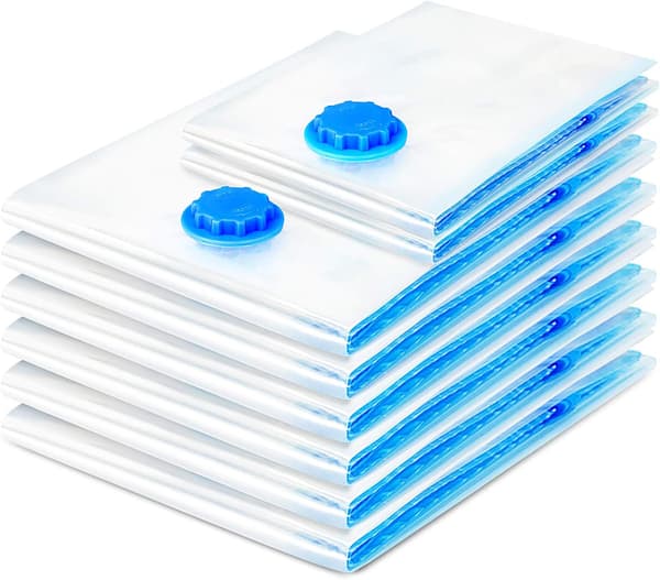8-pack Premium Vakuumförvaringsväskor - 6L(80x60cm)+2S(60x40cm)