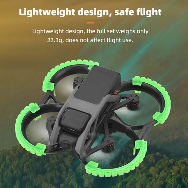Kompatibel Grön Avata FPV Drönarpropellerskydd Stötfångare Skyddsring Tillbehör Anti-kollision under flygning