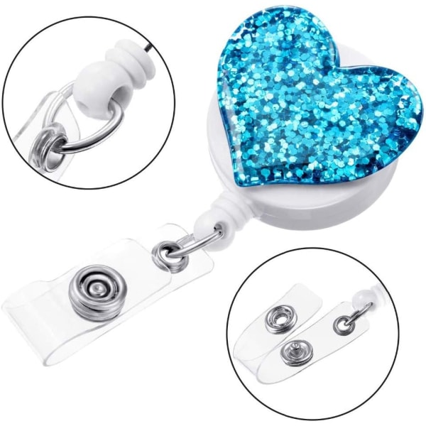 1 stk. farverig resin rhinestone hjerte let at trække spænde,