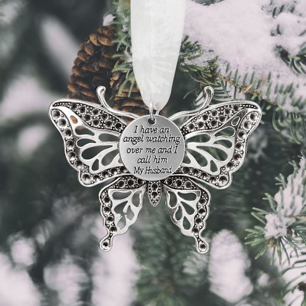 Julehimmel Mindesmærkepynt Butterfly Heaven Mindesmærkepynt til Tab af Kære Angel i Himlen Sympa