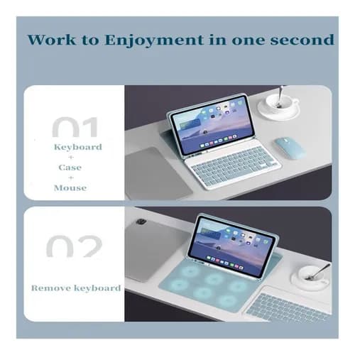 Tastatur- og museetui til Samsung Galaxy Tab A9 8,7 tommer