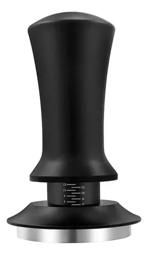 1 Genanvendelig Kaffetamper Med Flad Bund Til 58mm Sort