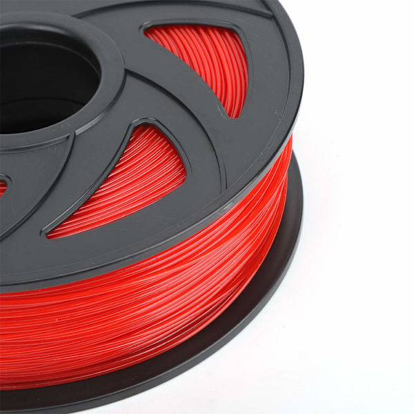 1 stk 3D-printer Filament PLA Rød Printmateriale