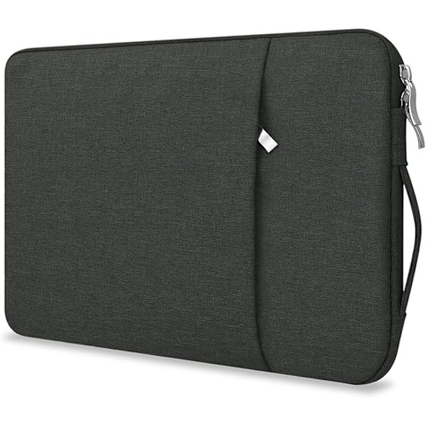 14 Tums Laptopfodral för 2024 MacBook Pro 14,2 Tums Bärbar Canvas Laptopväska, Svart