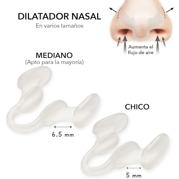 Silikon Nesedilatatorer (4) - Nesedilatator, pust bedre, sov bedre, snork mindre. Hjelper med å redusere snorking. Åpne n