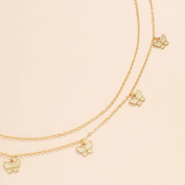 1 stk (gull) Boho Butterfly Midje Kjede Mage Kropp Kjeder Strand