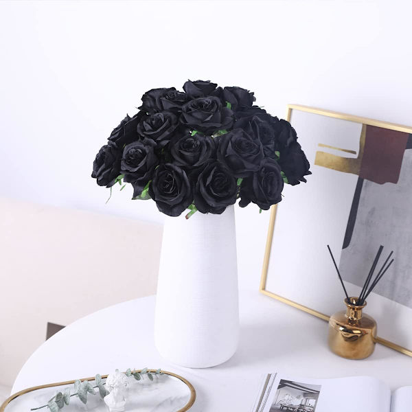 Kunstig Rose Silkeblomster Buket Hjem Kontor Bryllup