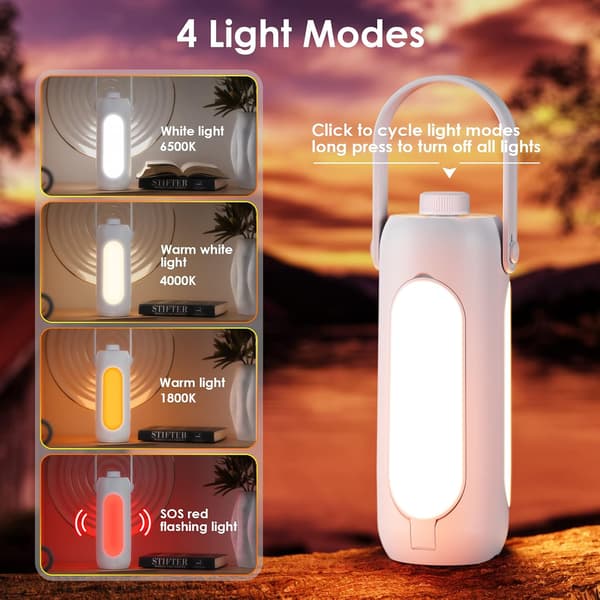 Multifunksjonelt Campinglys 10000mAh Oppladbar Utvidbar