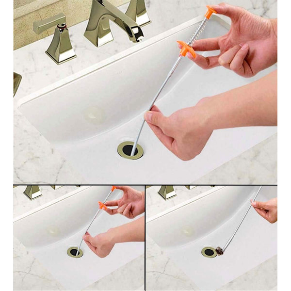 Avloppsrensare Stickor Propplösare Rengöringsverktyg 60 cm Rör
