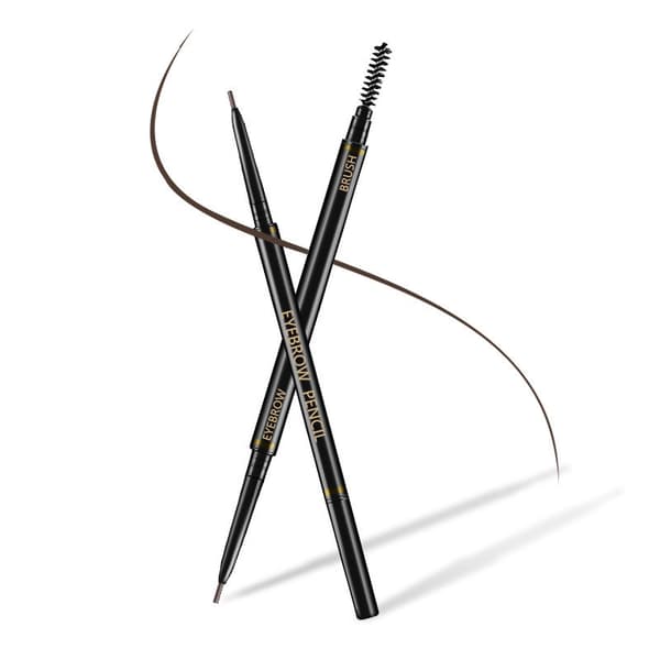 (kaffe)Cafe Eyebrow Pencil Dubbelsidig Precision Vattentät