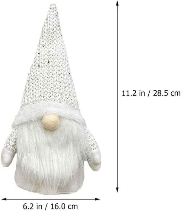 3 stk. Juleplysnisser Santa Elf Pynt til Hjemmet