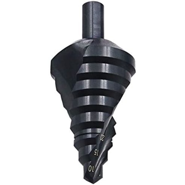 HSS Trinnbor 10-45mm Spiralspor, Trekantgrep