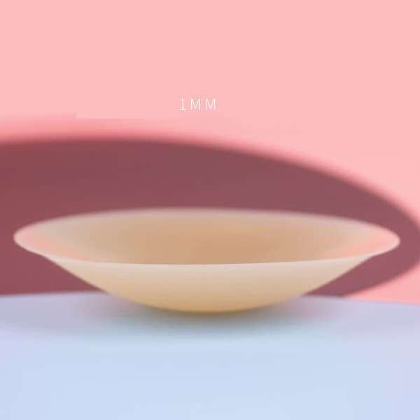 Tre-delt sett med 8 cm silikon brystplaster