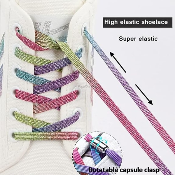 Elastic Shoelaces for Adult Kids（2） - Elastic Knotless Shoelaces