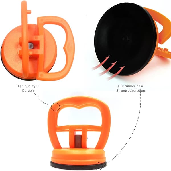 3 stk. Bilbuler Reparations Sug kopper (Sort, Orange, Blå) Buler