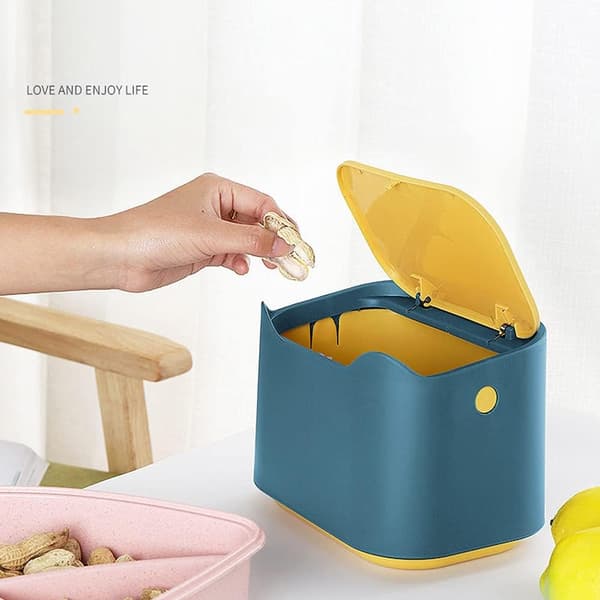 1 mini bordskurv med låg, velegnet til små bordplader