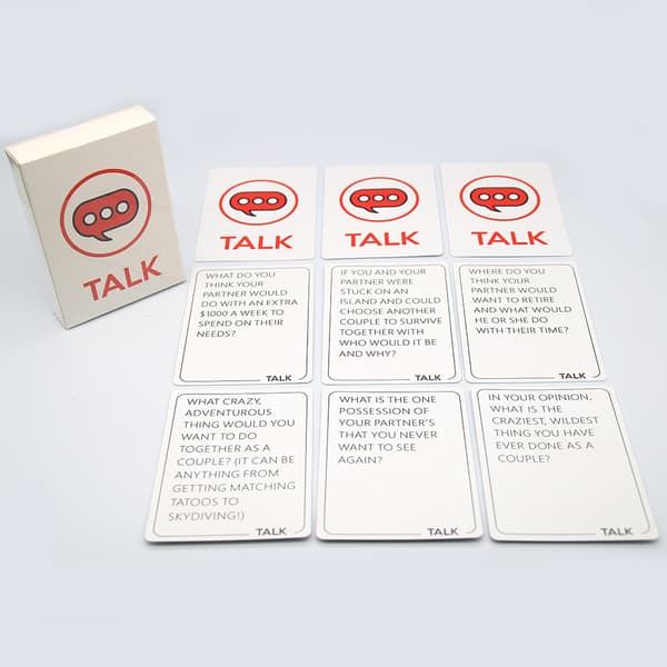 Spillekort for par, start spennende samtaler, utvikle