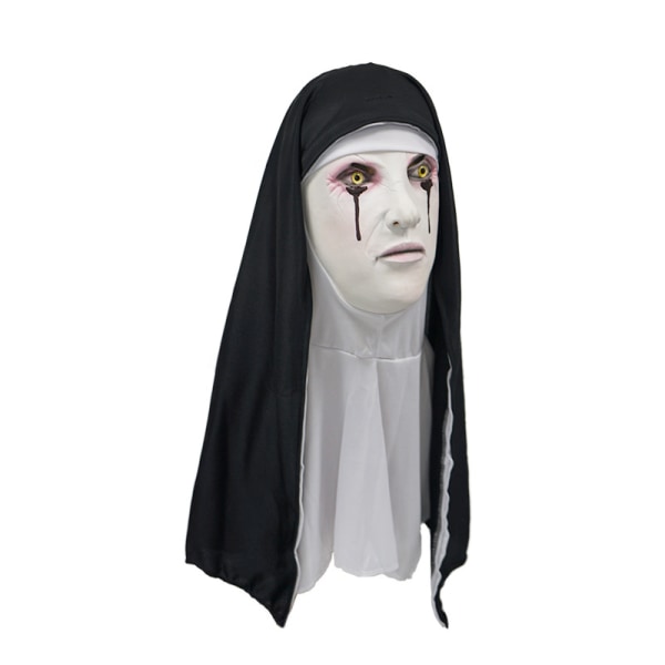 1 Halloween-naamio, Scary Latex Nun Mask, Halloween Party Scary