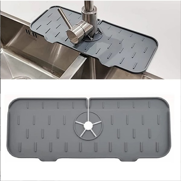 1 st grå kranstänkskydd absorberande pad diskbänk anti-spill pad