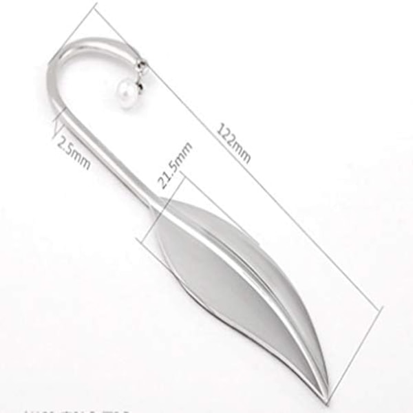 1 feather bookmark classic metal bookmark reader book accessory,