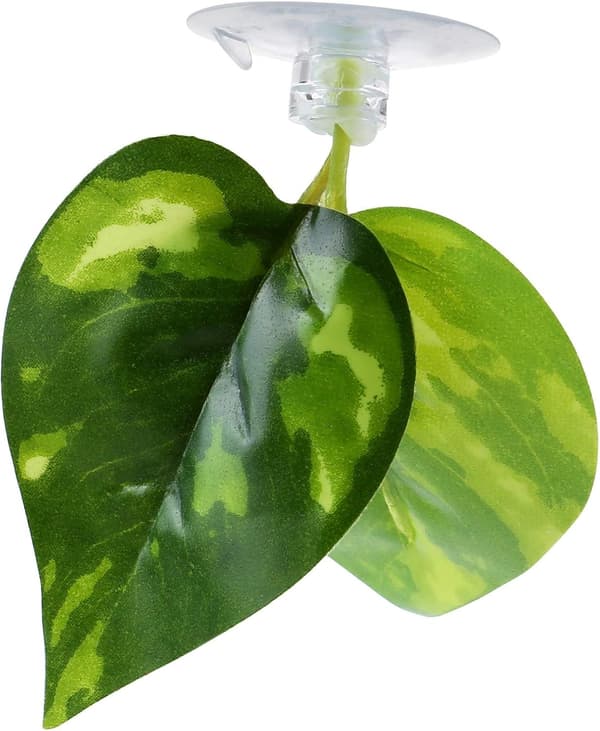4 st Akvarium Dekoration Växter med Sugkopp Betta Blad