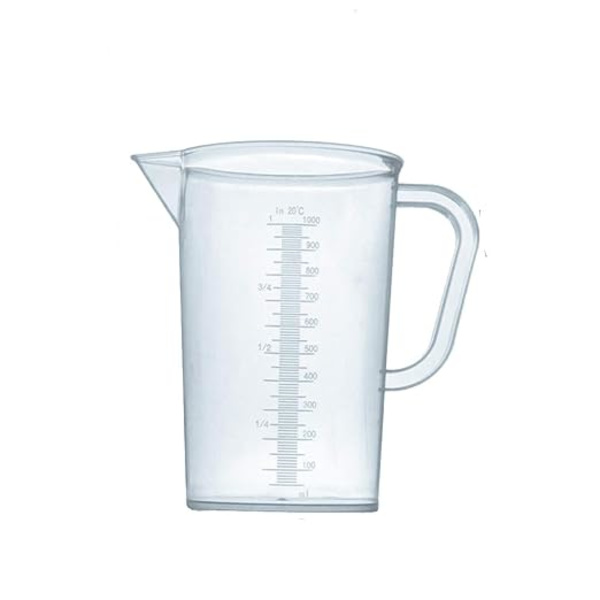 1 l plastmålebeger med håndtak - 1000 ml måling