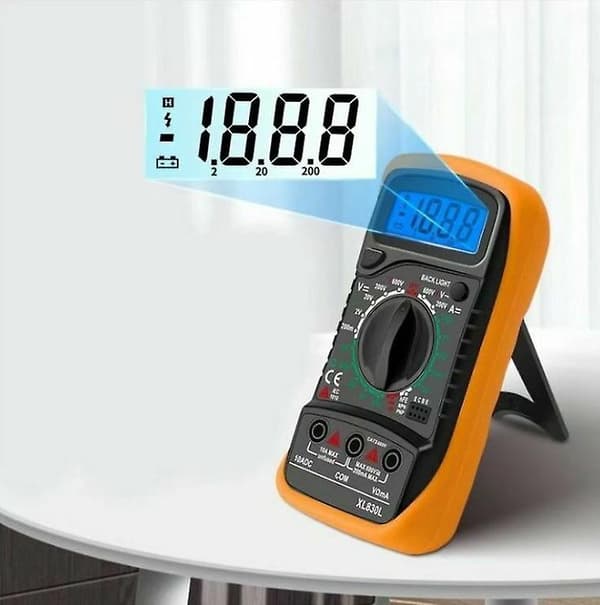 XL830L Digital Multimeter 2000 Counts - Strömspänningsresistans Batteritestare