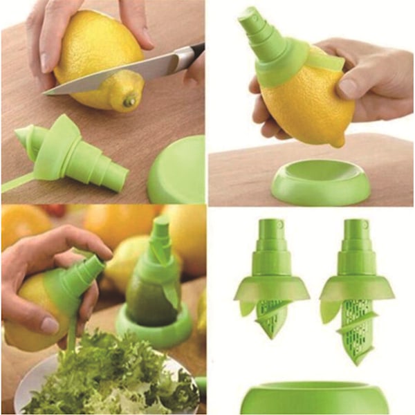 1 sæt Køkkenudstyr Kreativ Citron Sprøjte Saft Citron Citrus Juicer Sprøjte Køkken Gadget Forbrugsvarer Køkken