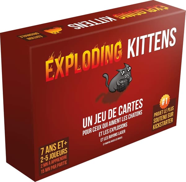 Blast Kitten - brætspil - 7+ - 2 til 5 spillere - 15 minutter